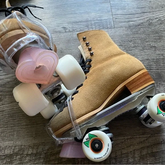 VINTAGE Riedell | Model 130M BOOTS ONLY Mens Size 5 Tan Discontinued Rental W6.5 - Picture 16 of 17